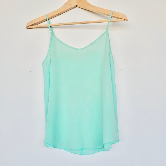 Aritzia Tops - Aritzia 🩵 Minou Silk Camisole in Turquoise Sea By Wilfred